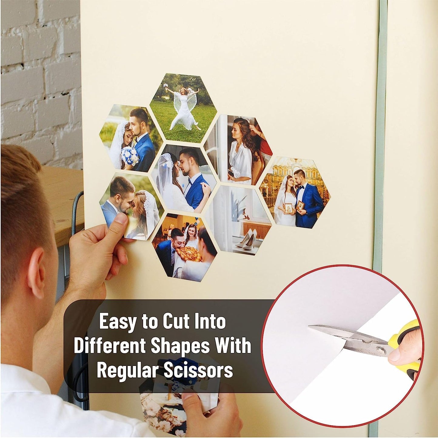 Magnetic Sheets with Adhesive Backing for Crafts, DIY. 12 Strong Craft Magnets 8.5" x 11" to Make Flexible Magnet Self Sticky Tapes, Strips, Squares, Sheet for School Classroom Board, Fridge, Photos
