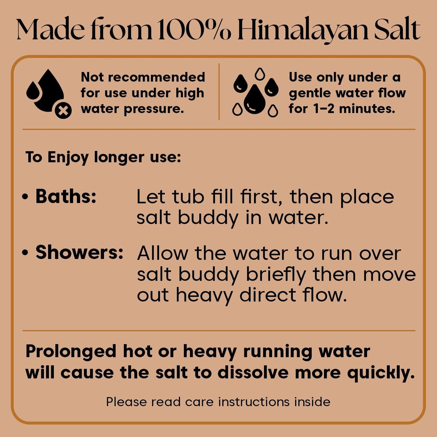 UMAID Himalayan Pink Salt Rock for Shower & Bath – Salt Buddy™ 2 lb Hanging Mineral Stone for Spa-Inspired Relaxation, Self-Care & Bath Soaks, Unique Wellness & Home Spa Gifts for Men & Women