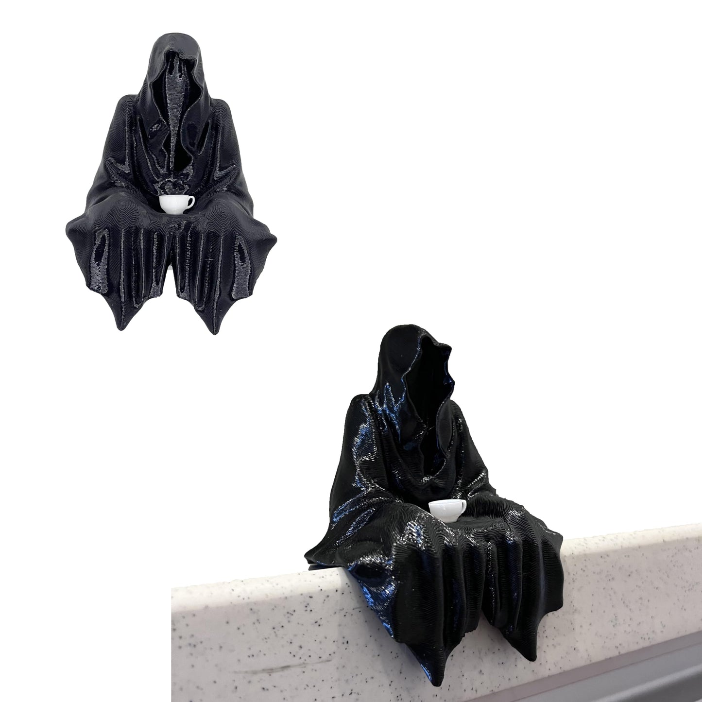 Grim Reaper Witch Statue Bookshelf Decor – Suriel Horror Figurine for Halloween & Gothic Home