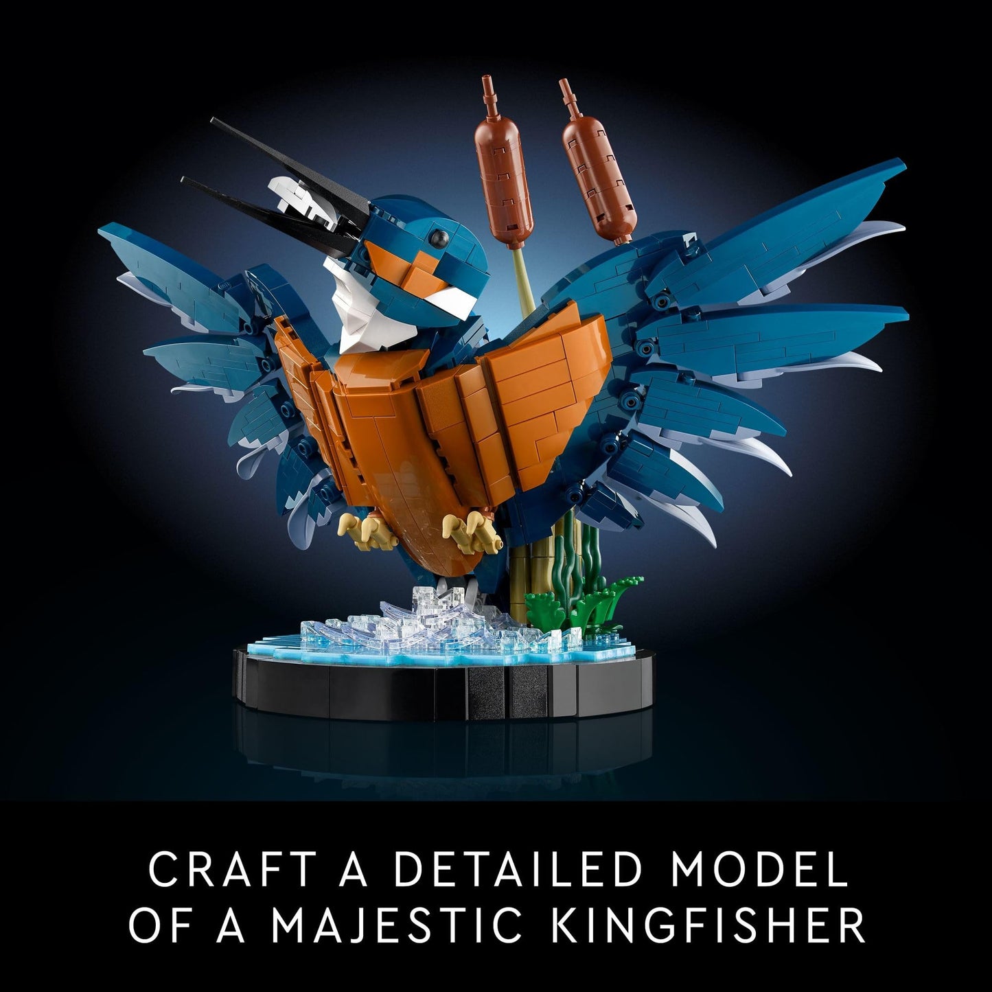 LEGO Icons Kingfisher Bird Model, Creative Set for Adults to Build and Display, Relaxing Project for Bird Lovers & Enthusiasts, Ideal Gift for Home and Office Décor, 10331
