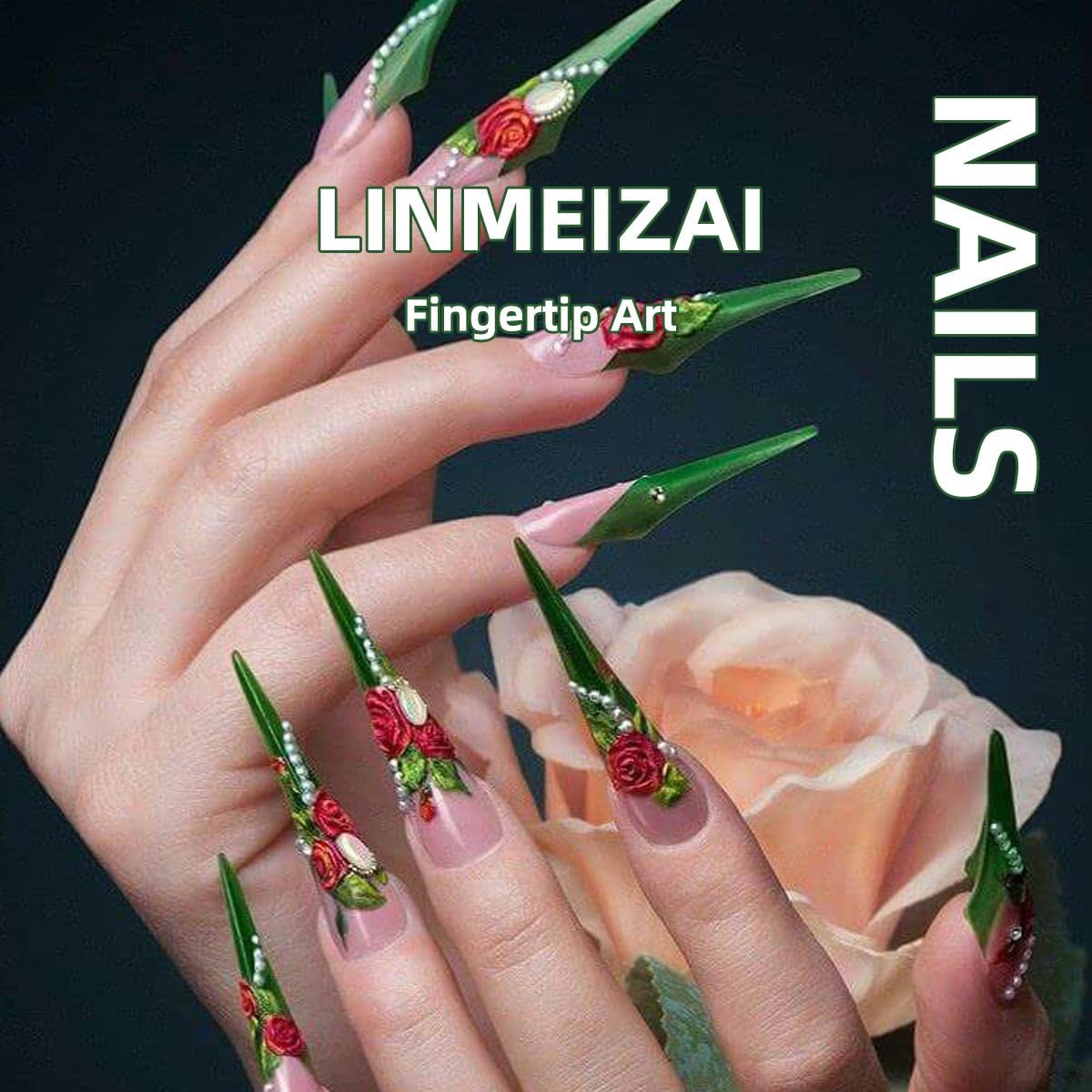 French Tip Press on Nails Medium Square Fake Nails Press ons Nail Tips, LINMEIZAI 24 Pcs Glitter Glossy Stick on Nails Sliver Acrylic Nail Kit with Sparkly White Design False Nails Nail Art for Women
