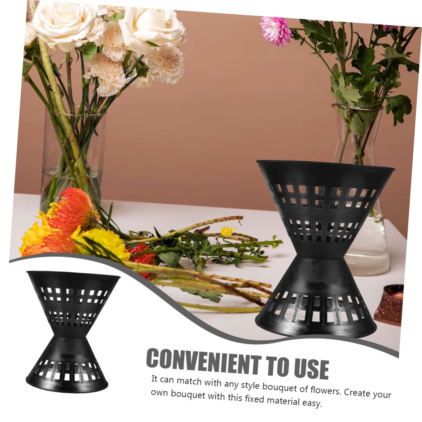 BESPORTBLE 5pcs Pack Fresh Bouquet Plastic Bouquet Holder Packaging Device Packaging Materail Tool Flowers