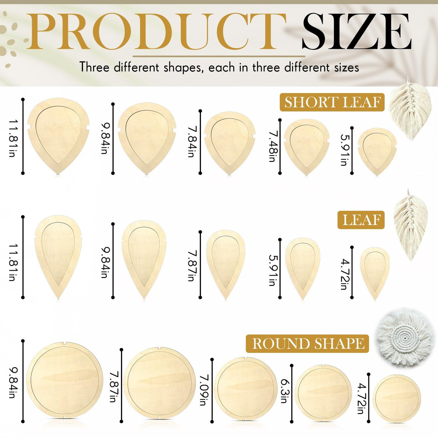 Teenyyou 167pcs Macrame Leaf Cutting Molds and Comb Sets Leaf Round Cutting Template Macrame Fringe Stainless Steel Comb Wooden Beads Rubber Band for DIY Crafts Making Feather Tassel