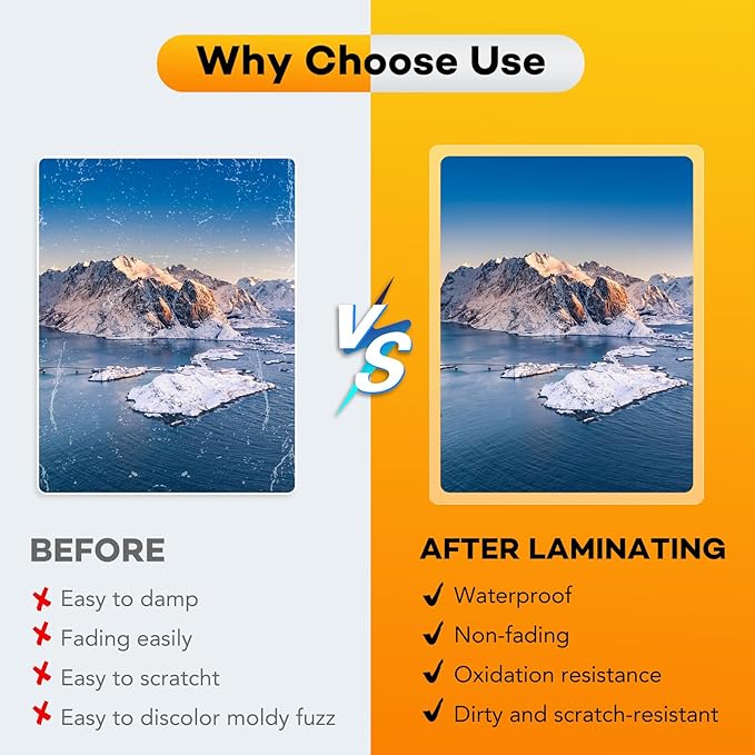 600 Pack Laminating Sheets, 3 Mil, 9 x 11.5 Inches Thermal Laminating Pouches Lamination Sheet Paper for Laminator, Clear, Letter Size, Office and School Supplies