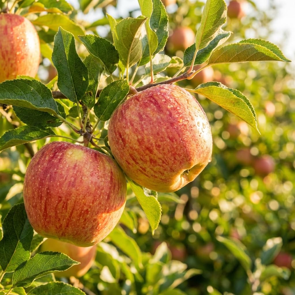 Red Apple Tree 2–3 Ft Tall, Fruit Apple Tree Plant for Outdoor Garden, Sweet Crisp Apples for Backyard Orchard or Home Garden Growing