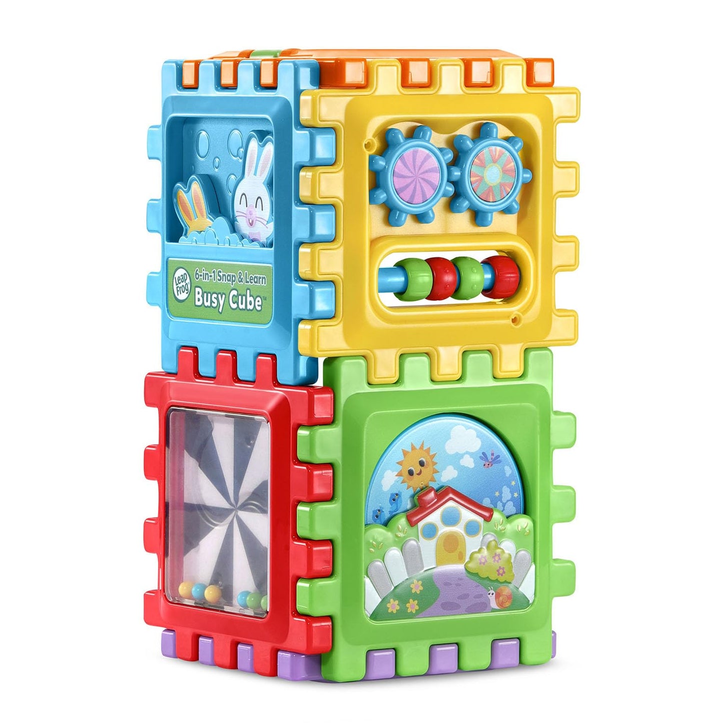 LeapFrog 6-in1 Snap and Learn Busy Cube Motor Skills Baby Toy