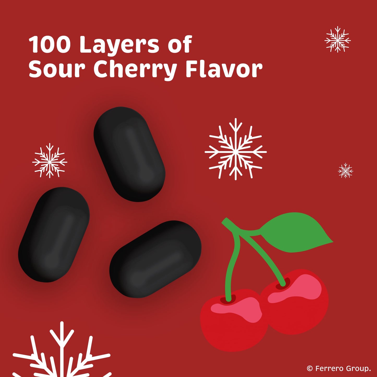 Tic Tac Naughty or Nice Lumps Of Coal Sour Cherry Mints, Hard Mints, Stocking Stuffer, 12 pack, 0.84 oz