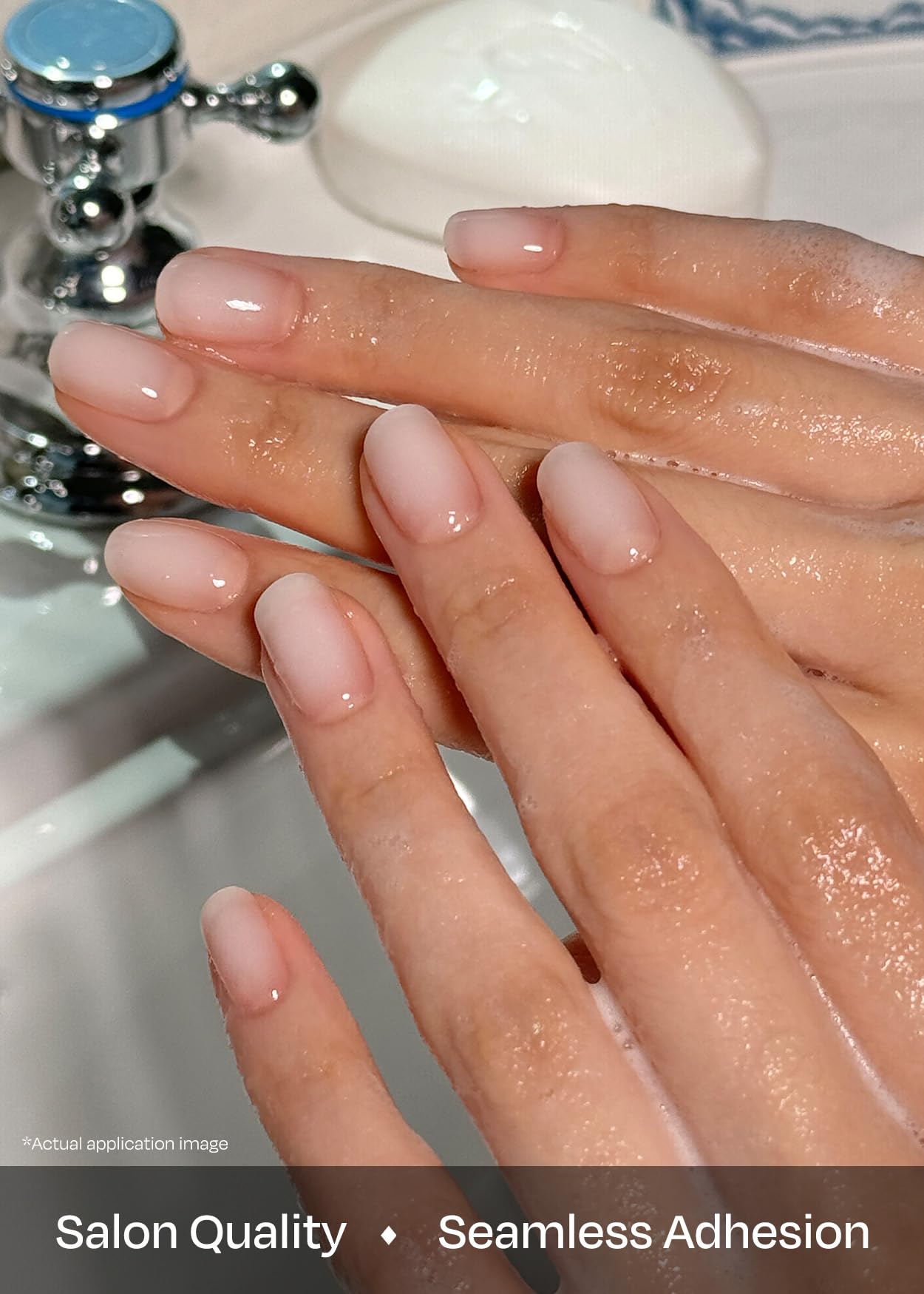 ohora Semi Cured Gel Nail Strips (N Coconut Jelly) - Works with Any Nail Lamps, Salon-Quality, Long Lasting, Easy to Apply & Remove - Includes 2 Prep Pads, Nail File & Wooden Stick