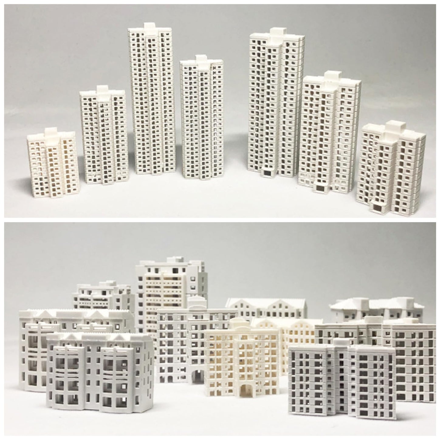 Attuslla Building Material Model Building Model for Home Decor Sand Tray Miniatures Garden Statue Model Mini Garden Decor Sand Table Model Building Kit Sand Table Decor (6 PCS 1:500), CX-03061