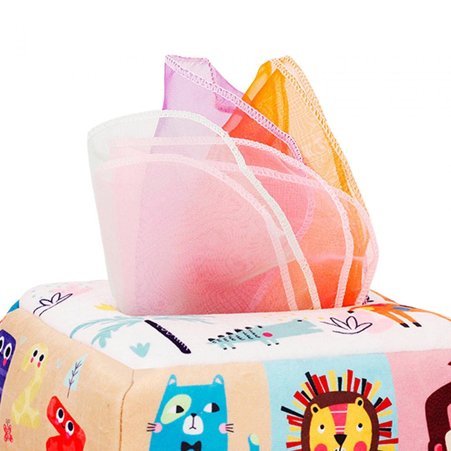Sensory Toys for 6-12 Months, Tissue Box for, Toys for 6-12 Months, Sensory Scarves, Preschool Learning Toys, Style A