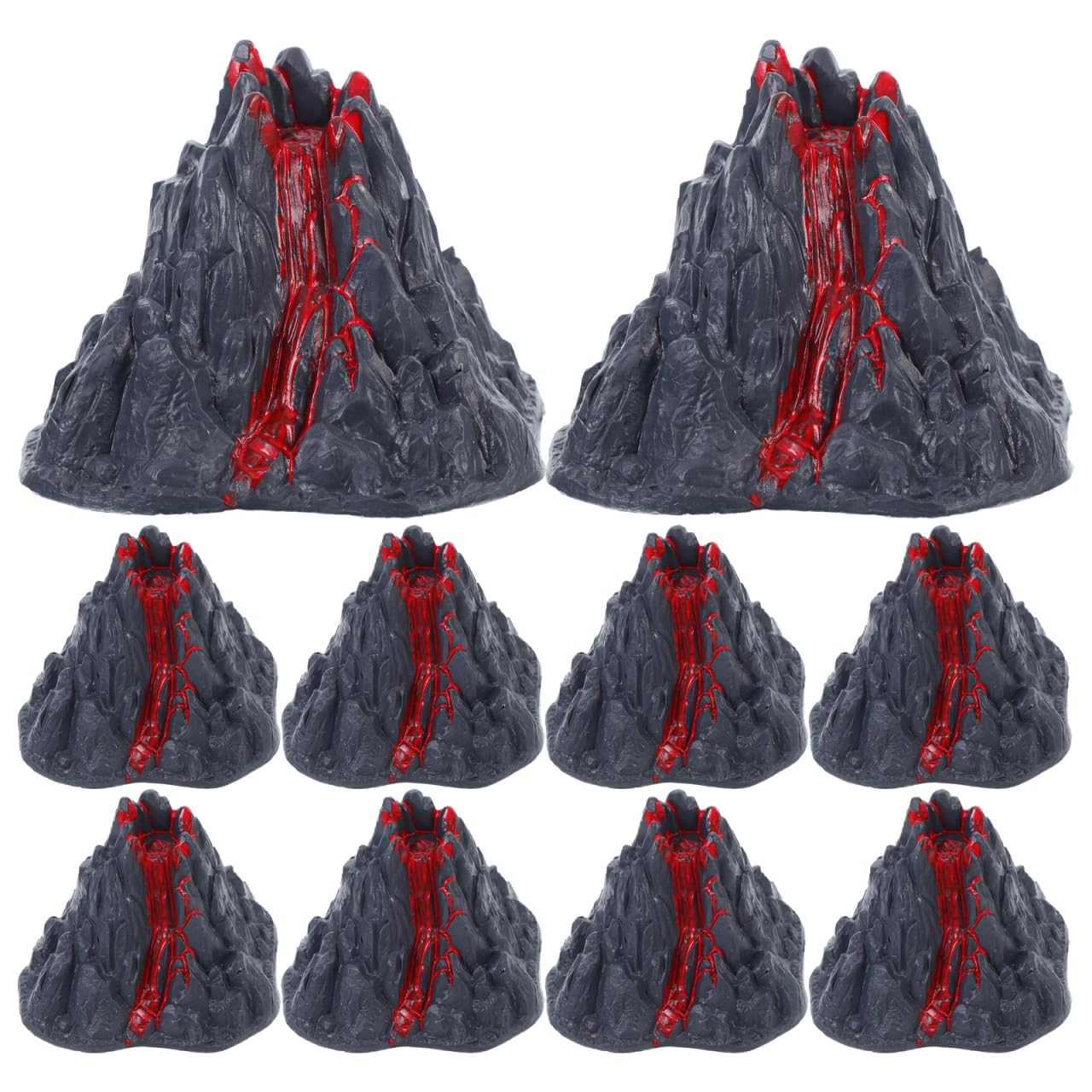 Toyvian Realistic Volcano Model Toy, 2.76inch Simulation Lava Volcano Figure for Science Projects School Dioramas Miniature Landscape Ornament Cake Toppers Educational Science Kit for Kids