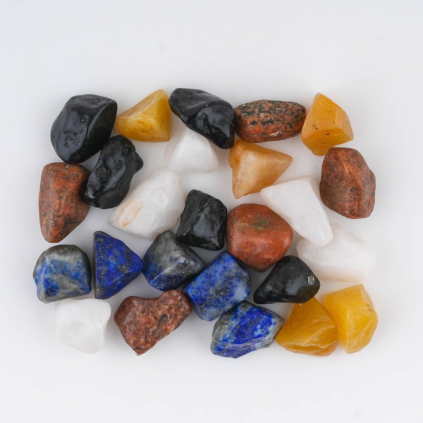 CRYSTALINES 100cts, Wholesale Natural Raw Multi Gemstones, Bulk Mix Rough Stones, Assorted Loose Crystal Supply, Jewelry Making, Fountain Rocks, Tumbled, Healing Crystal, Gem Collection