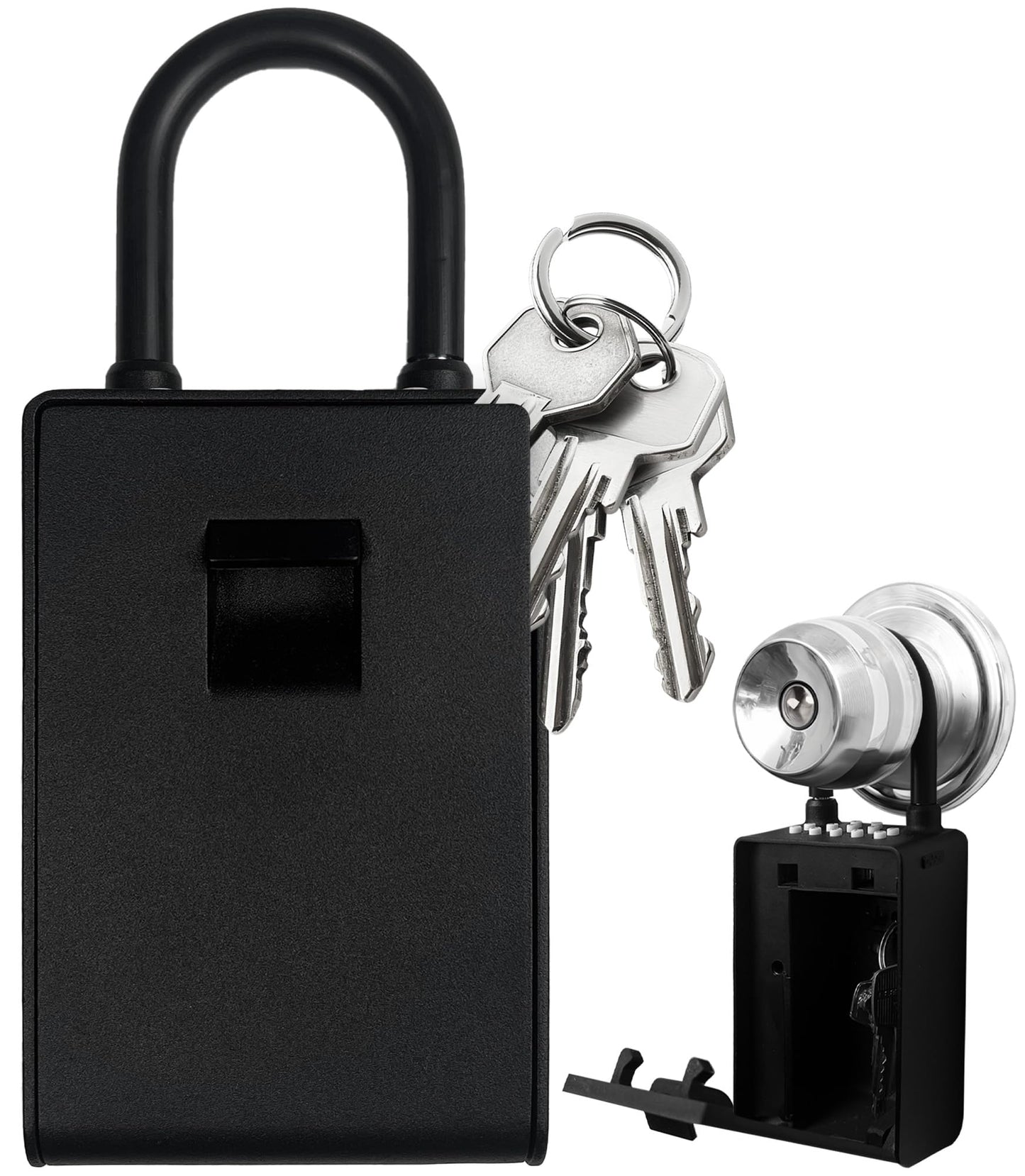 Kingsley Smart Wall Mount Key Lock Box with Bluetooth Keyless Entry, Extra Large for Keys & Access Cards, Auto Lock, App Control, IP65 Waterproof, Secure Code, for Home, Office, & Airbnb (Standard)