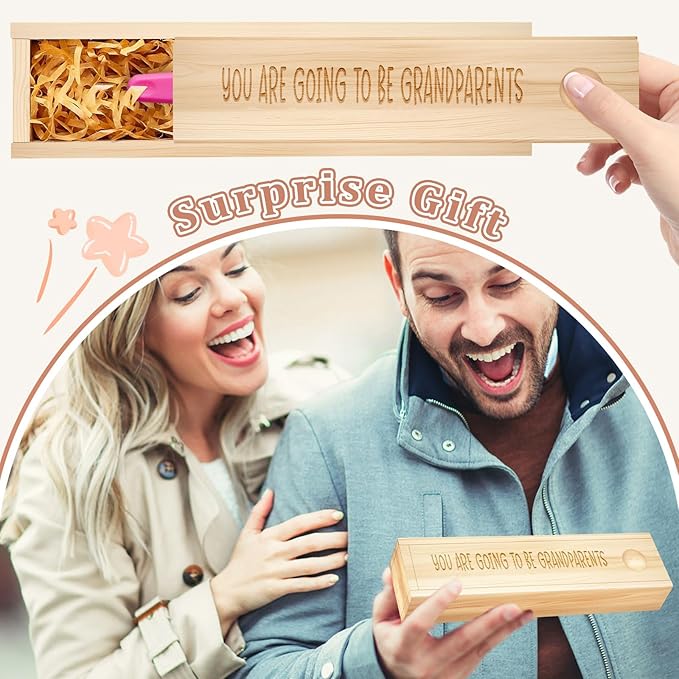Pregnancy Announcement for Grandparent, Pregnancy Test Keepsake Box, Baby Announcement Reveal Gifts Ideas for Husband Grandparents Dad Aunt and Uncle