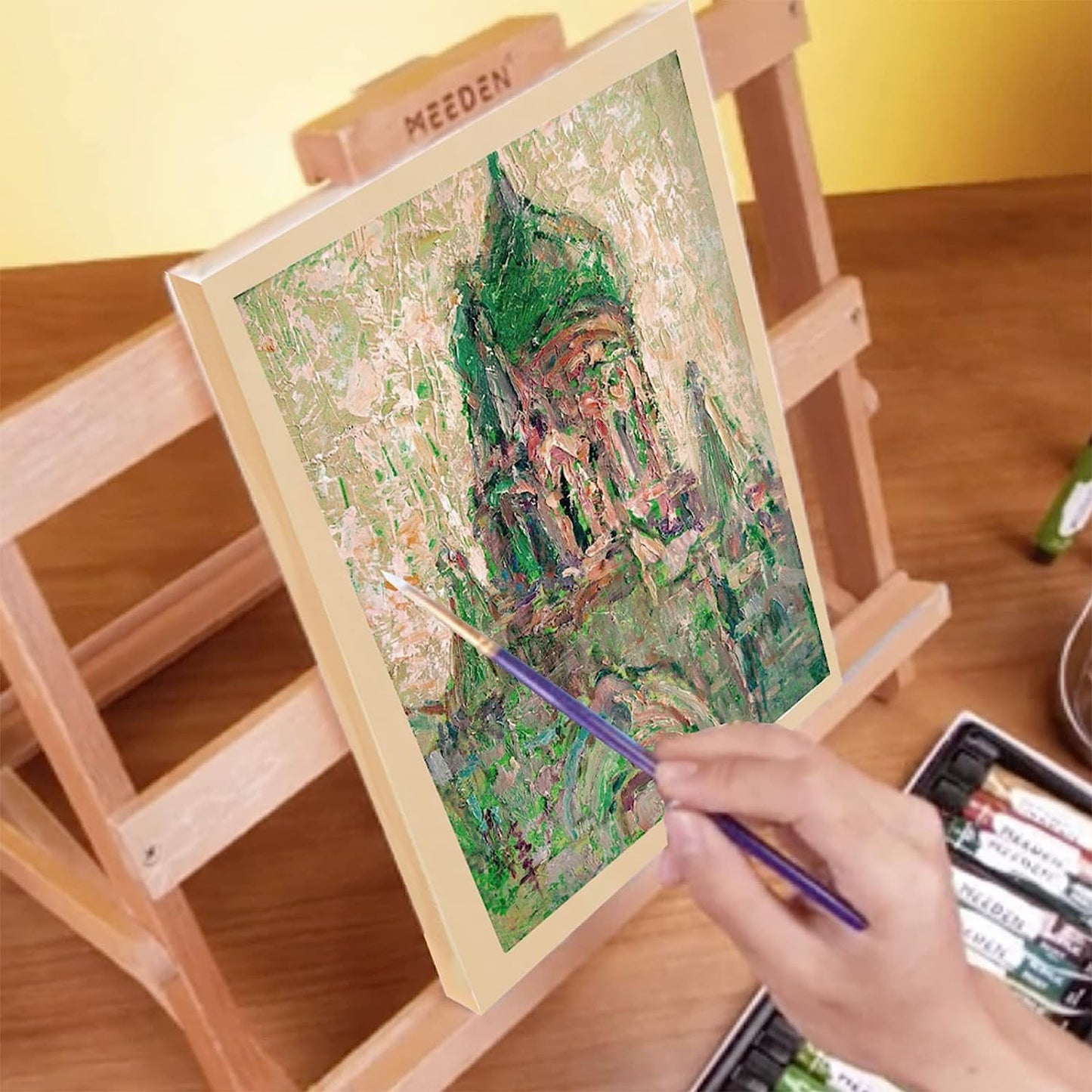 MEEDEN Unfinished Wood Canvas Board: 3/4” Deep 5x7” Wooden Canvas Panel Pack of 6 - Blank Cradled Wood Art Board for Painting