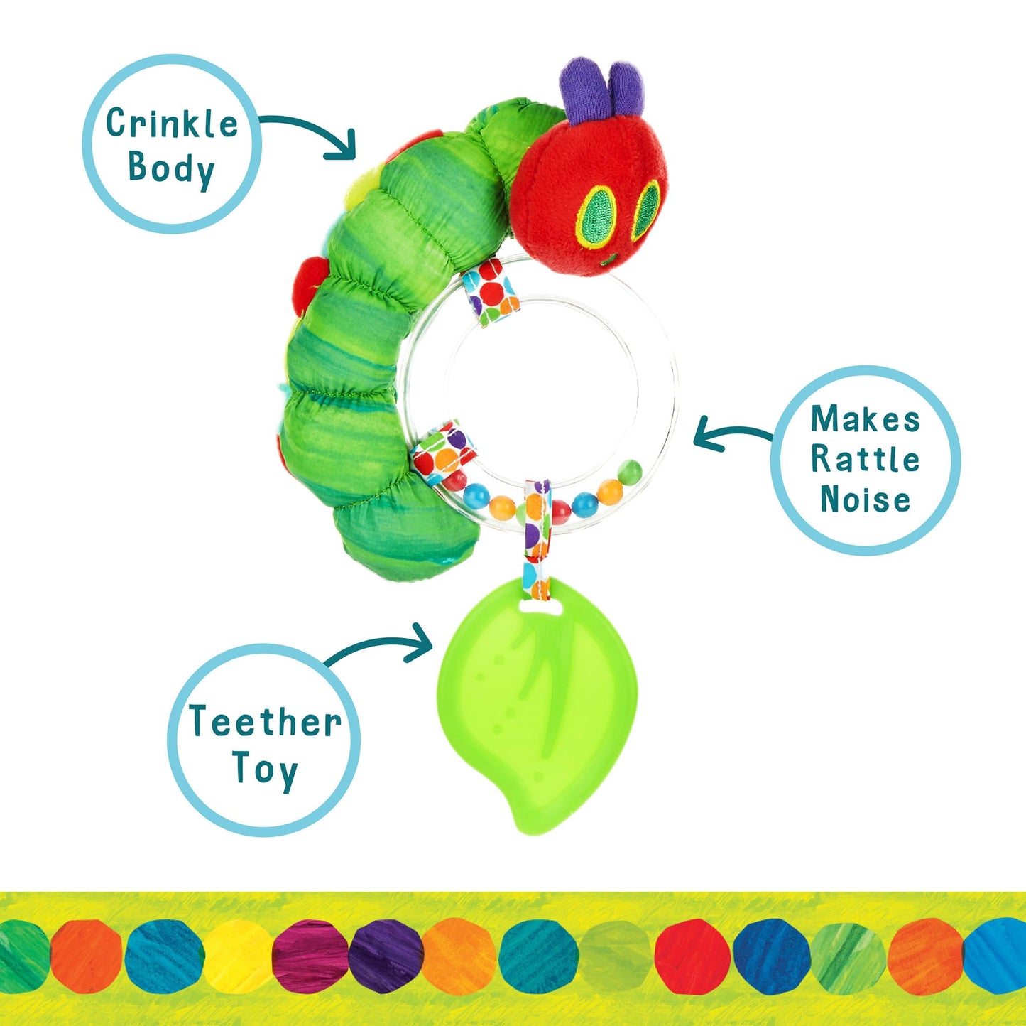 World of Eric Carle, The Very Hungry Caterpillar Ring Rattle