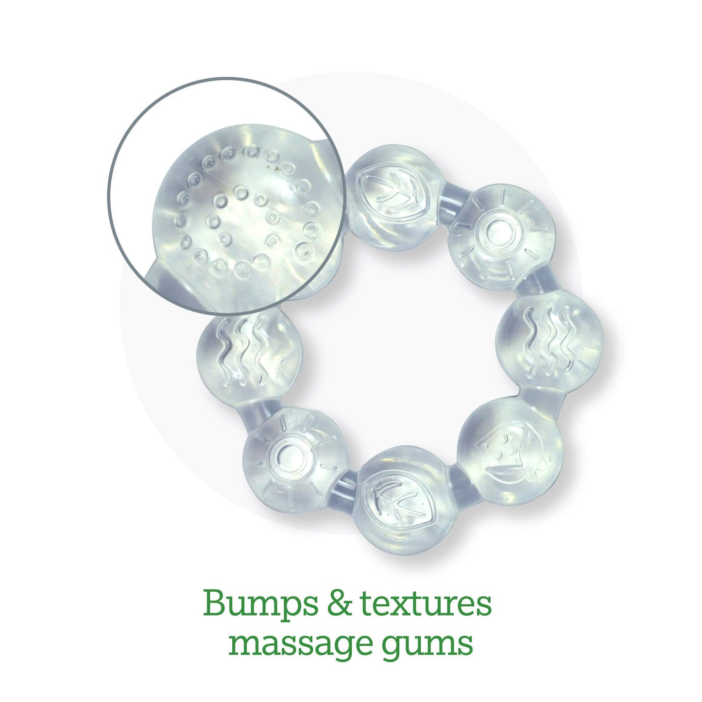 Green Sprouts Cool Ring Teether (2 Pack) Clear - 6mo+