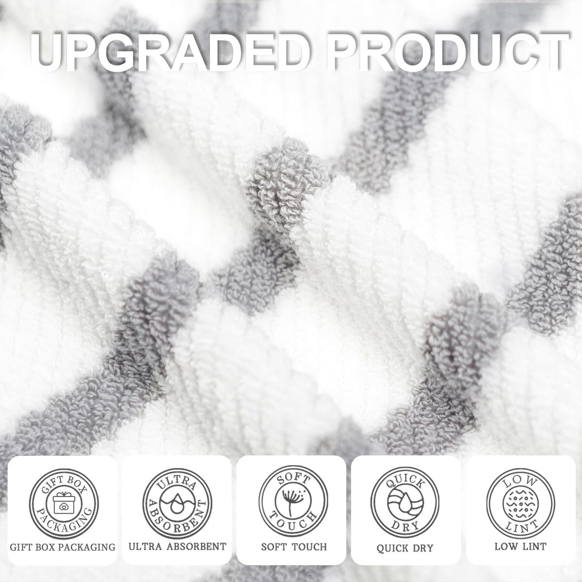 Bathroom Hand Towels 4PC (4 Count)