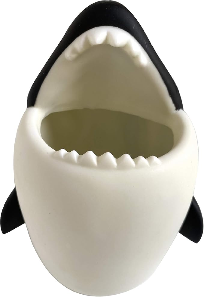 Kids Toothbrush Holder Toothbrush Organizer – Durable Silicone Animal Tooth Brush Holder – Easy to Clean Toothbrush and Toothpaste Holder – Toothbrush Holders for Bathrooms by Lily’s Home (Whale)
