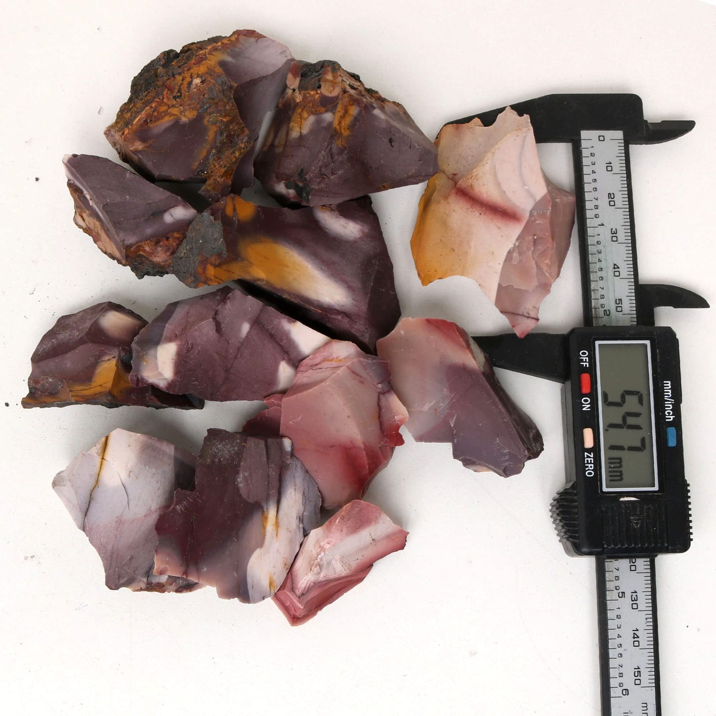 REAL-GEMS Natural Raw Healing Crystals Rough Stones for Tumbling, Cabbing, Polishing, Wire Wrapping, Wicca & Reiki Crystal Healing, Mix Gemstones,7 Chakra (Mookaite Jasper)