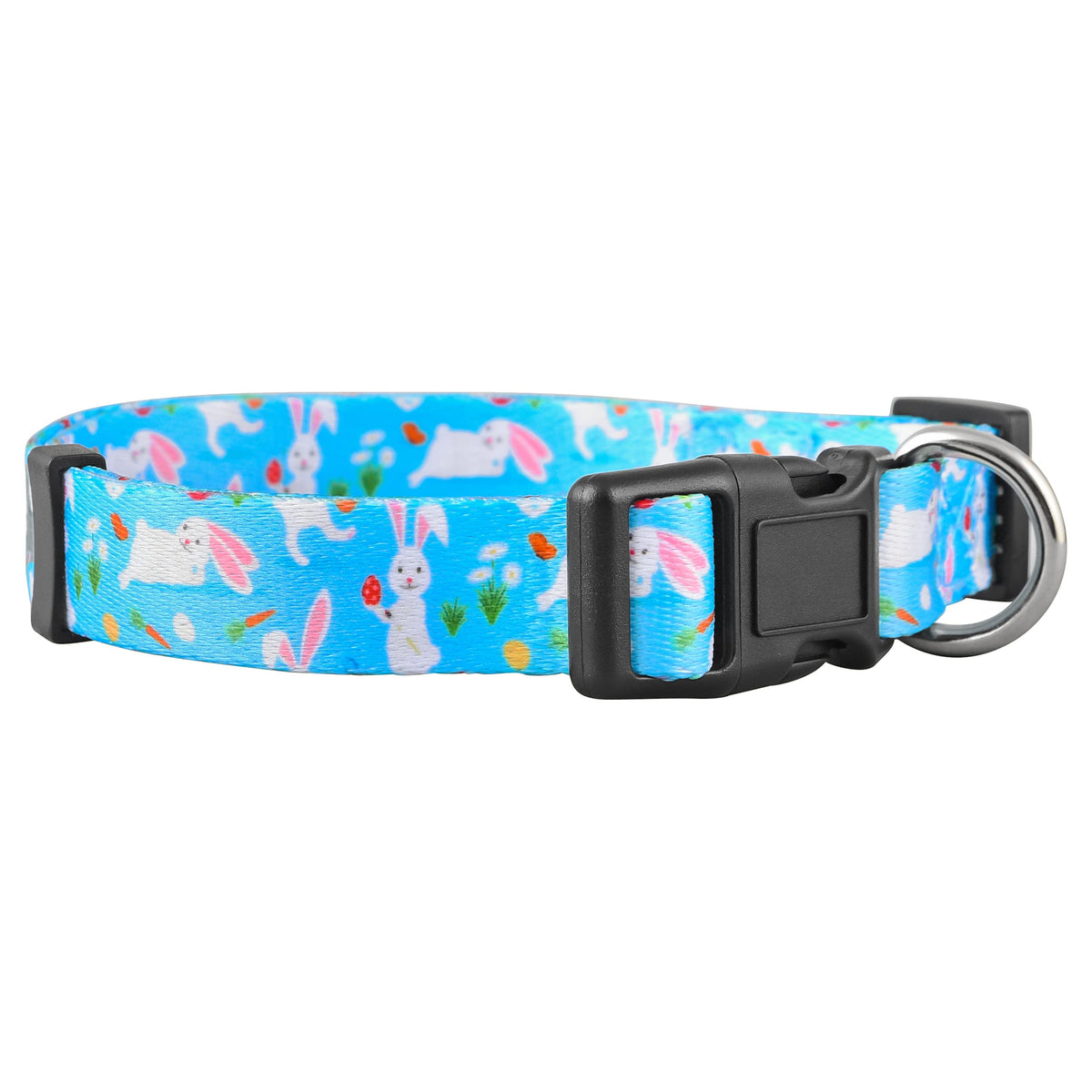 Native Pup Valentine’s Dog Collar- Valentines Day Pet Collars- Valentine Girly Hearts- Pink Red Heart- Cute Boy Girl Puppy Gift- Adjustable for Small, Medium, Large Breeds (Blue & Pink Hearts, Medium)