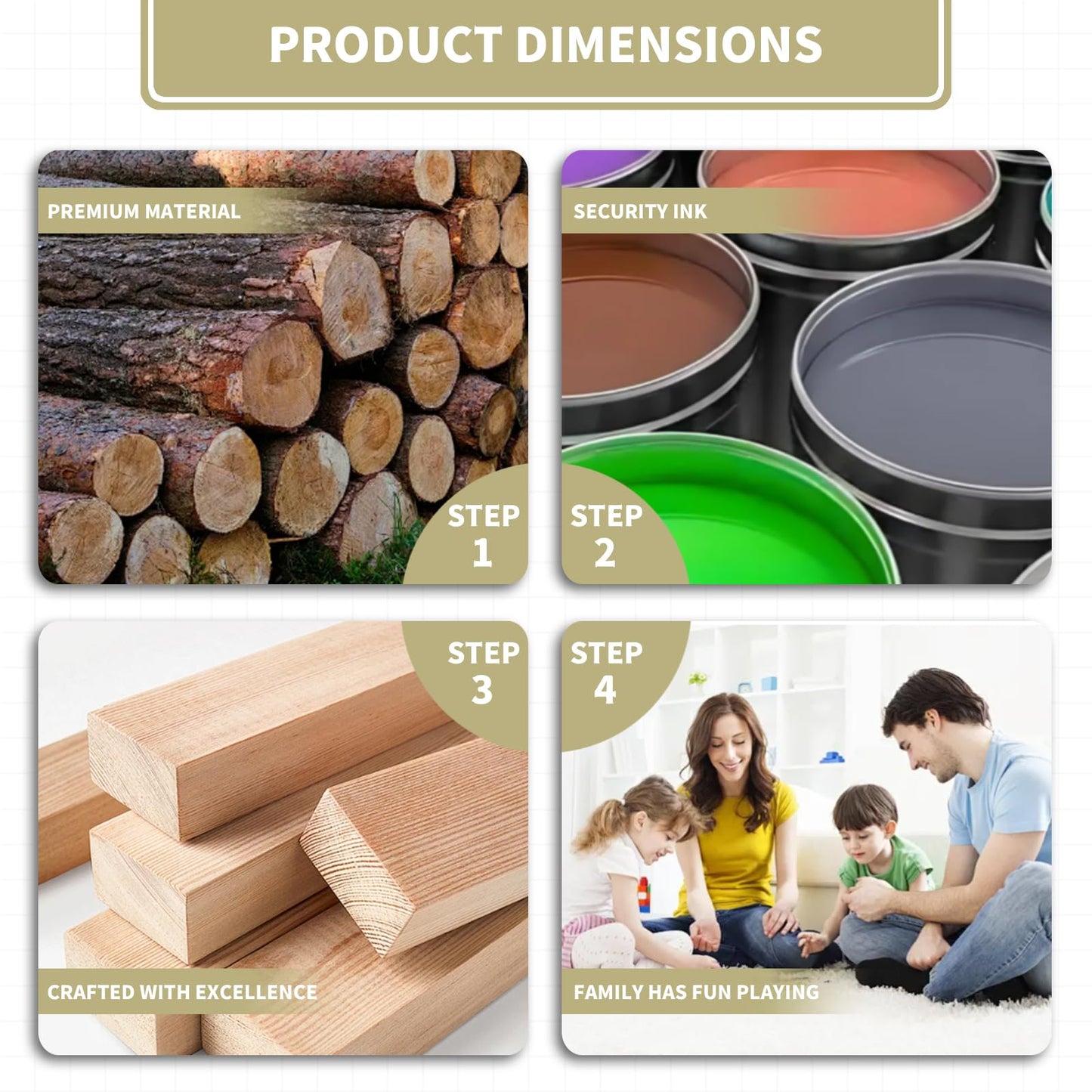 1300 PCs Wooden Tiles for Crafts,Letters for Crafts,DIY Making Alphabet Coasters Spelling Wood Tile Game