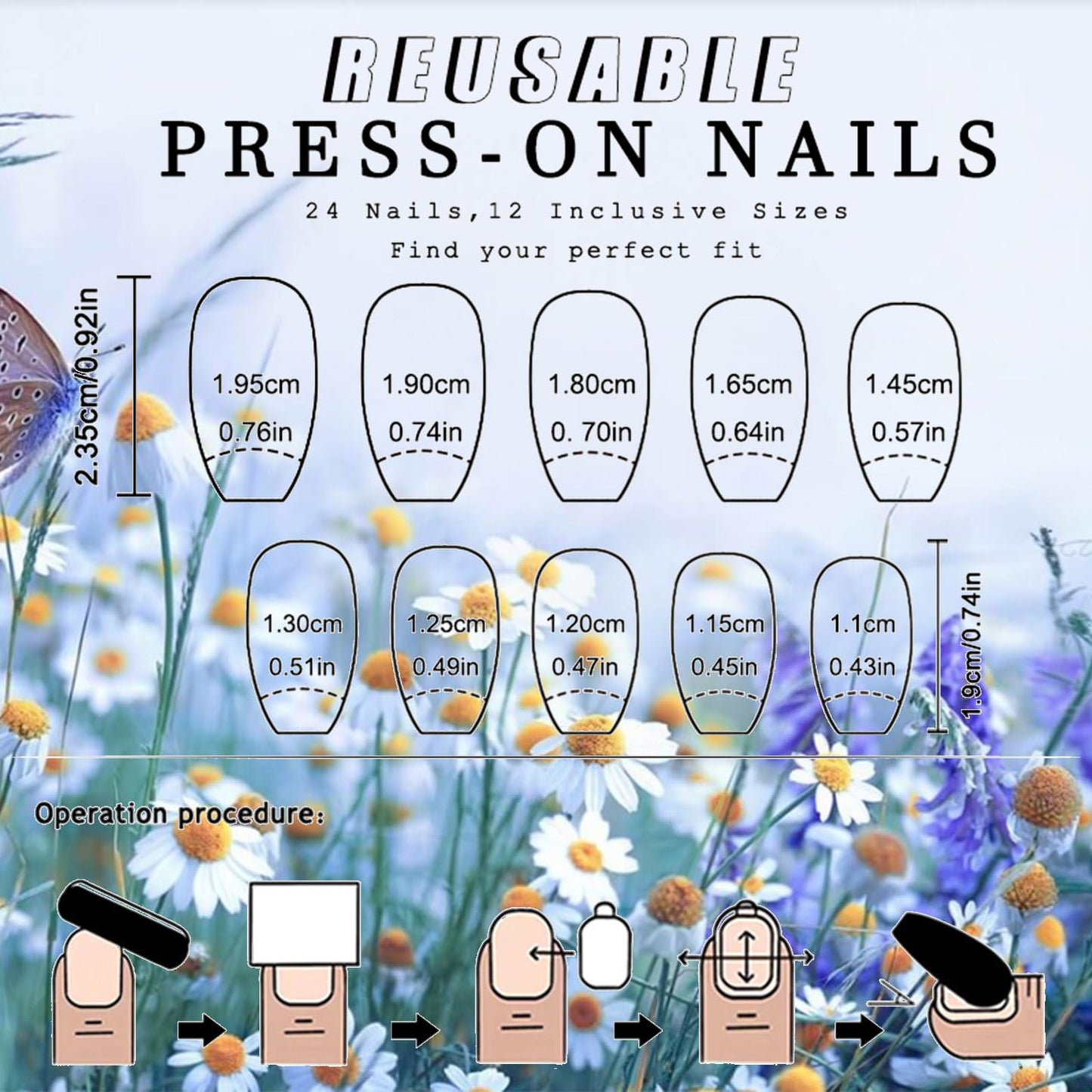 24Pcs Pink Gradient Press on Nails Sequin Gel Glue on Fingernails White Ombre Acrylic Full Cover Fake Nails Glossy Silver Glitter Medium Coffin False Nail Simple Stick on Nail for Holiday Manicure Art