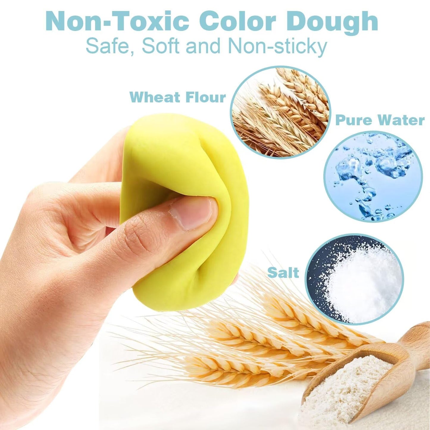 Yiklucg Unleash Creativity with 12 Unique Dino and Animal Molds Dough Toys Dough Accessories Set Whit 10 .Ideal as a Gift for Kids Aged 3-4-8 Years