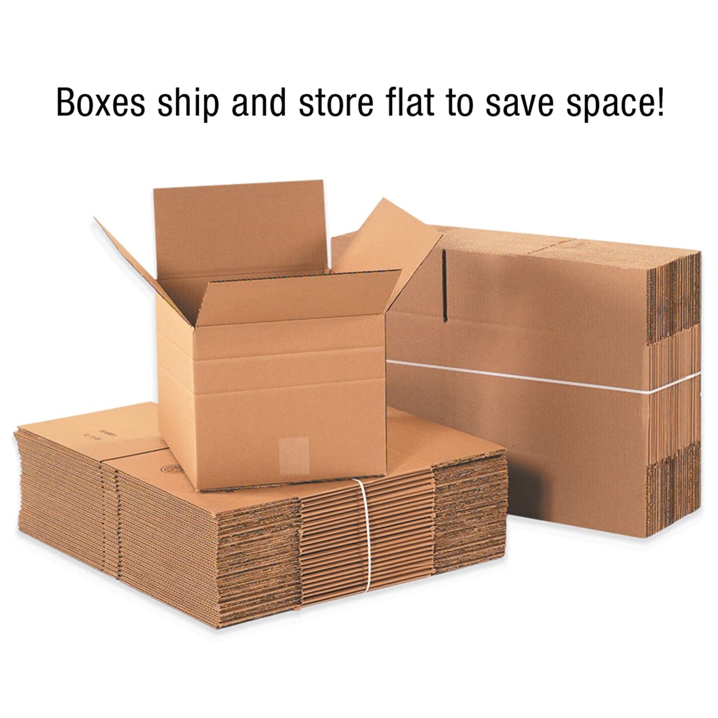 Aviditi Shipping Boxes Multi-Depth 20"L x 20"W x 20"H, 10-Pack | Corrugated Cardboard Box for Packing, Moving and Storage