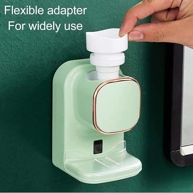 Electric Toothpaste Dispenser, Responsive Electric Toothpaste Squeezer Wall Mount with Sensor for Kids for Bathroom (Green)