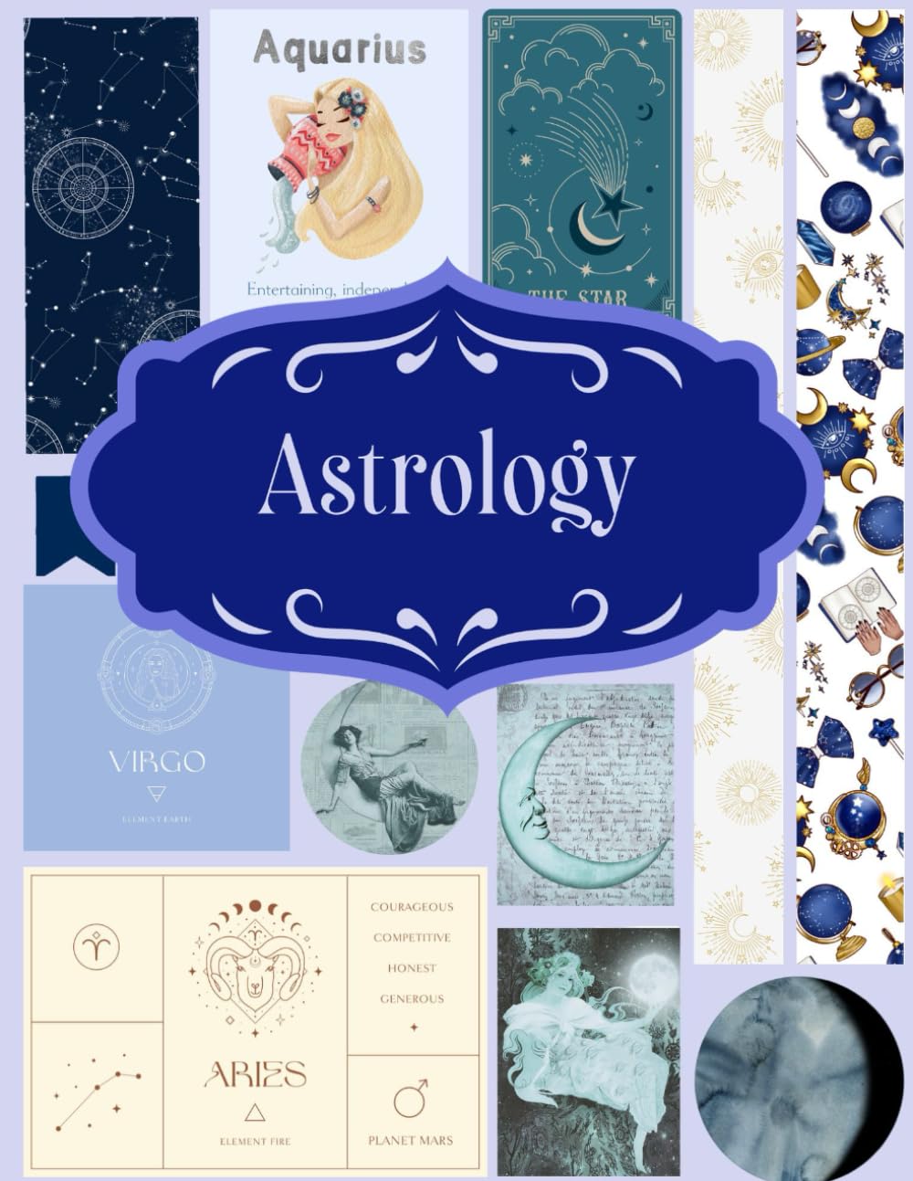 Astrology for Junk Journals and Scrapbooking: | Astrology Collection: +300 elements | One-Sided Decorative Paper | Perfect for Card Making, Scrapbooking , Paper Crafting |