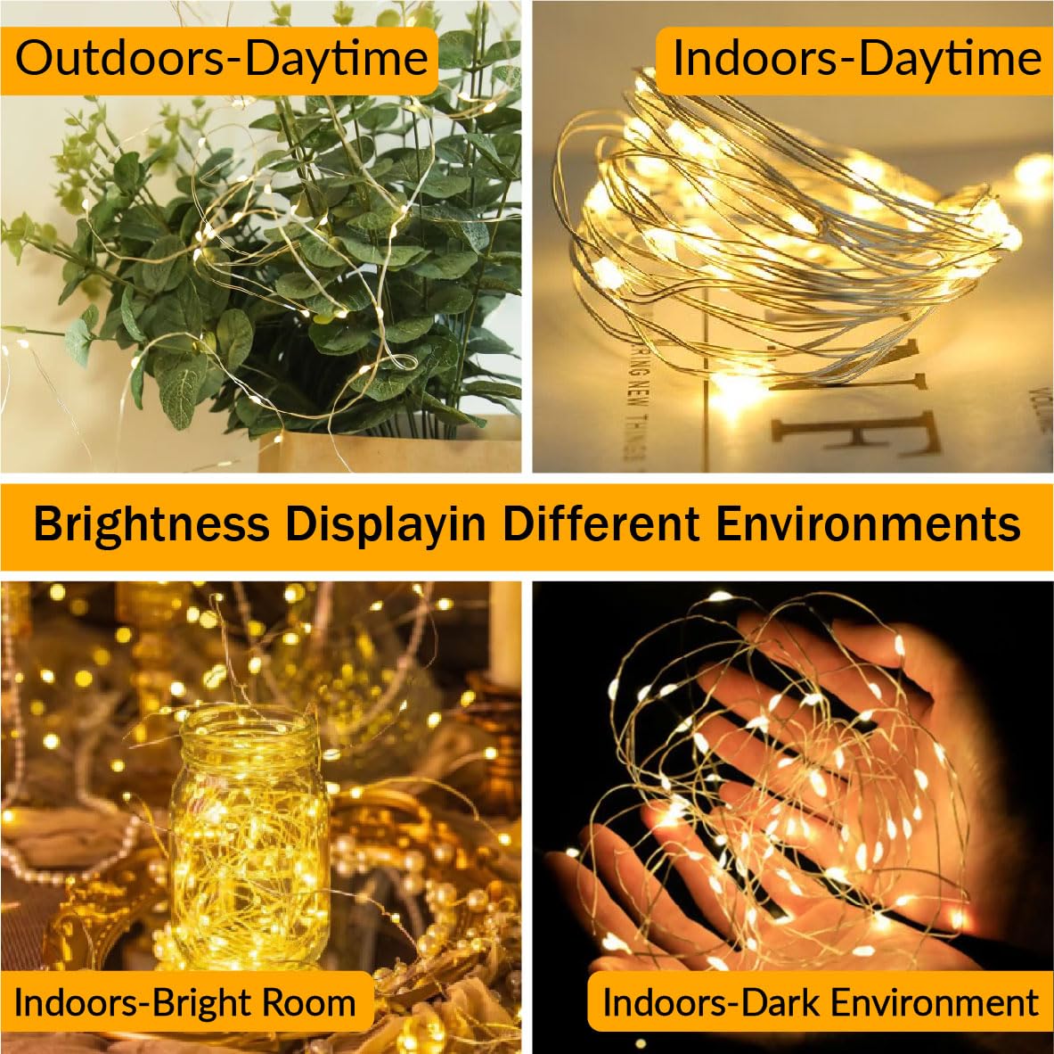 HXWEIYE 6 Pack Fairy Lights Battery Operated with Remote & Timer, 7ft 20LED Mini Firefly Starry Lights Mason Jar Lights for Indoor Outdoor Bottle Tree Party Wedding Thanksgiving(Warm White)