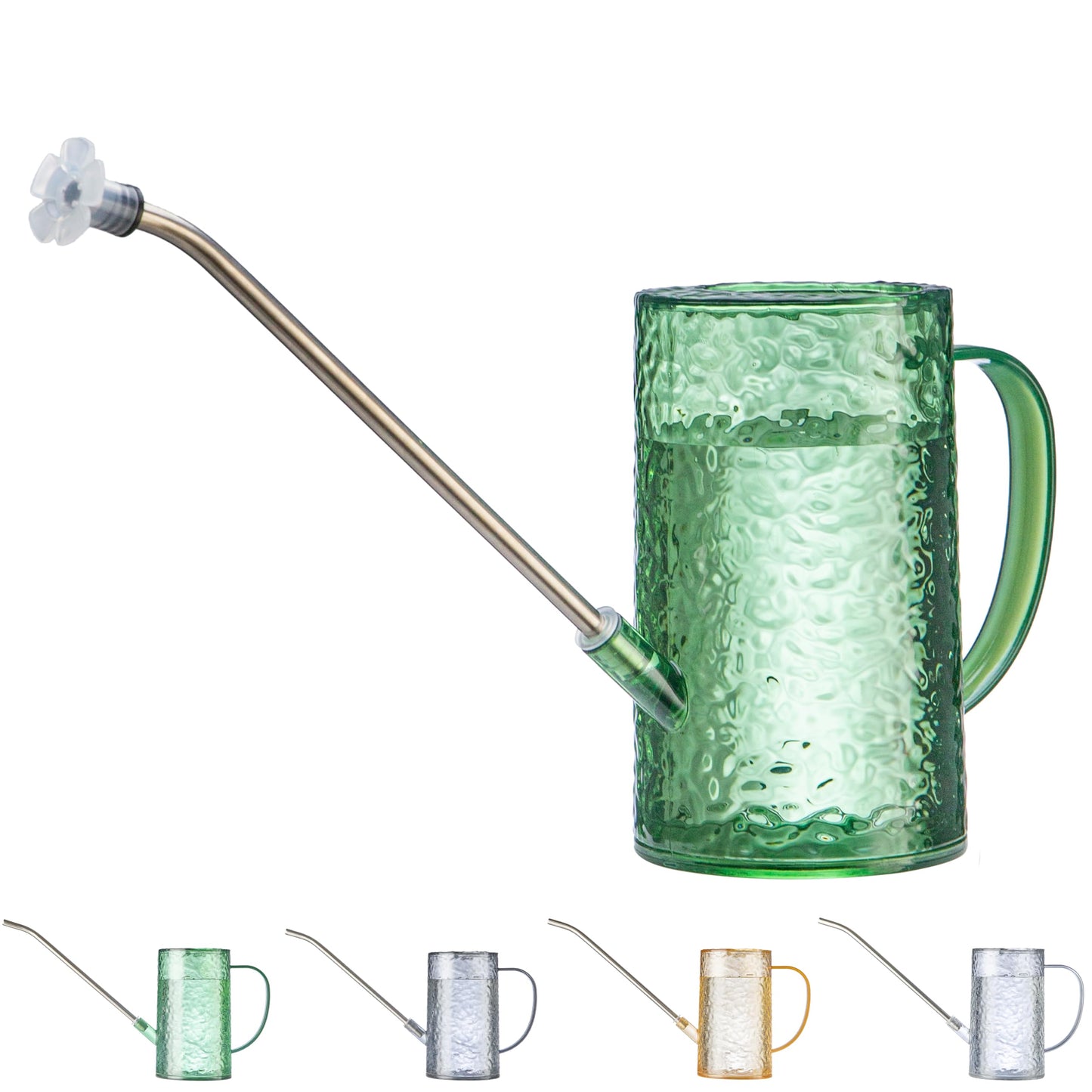 Small Watering Can for Indoor Plants - 34oz Leakproof Lightweight Pot with Long Spout & Bonus Shower Head, Indoor Watering Can for House Plants in Sage Green