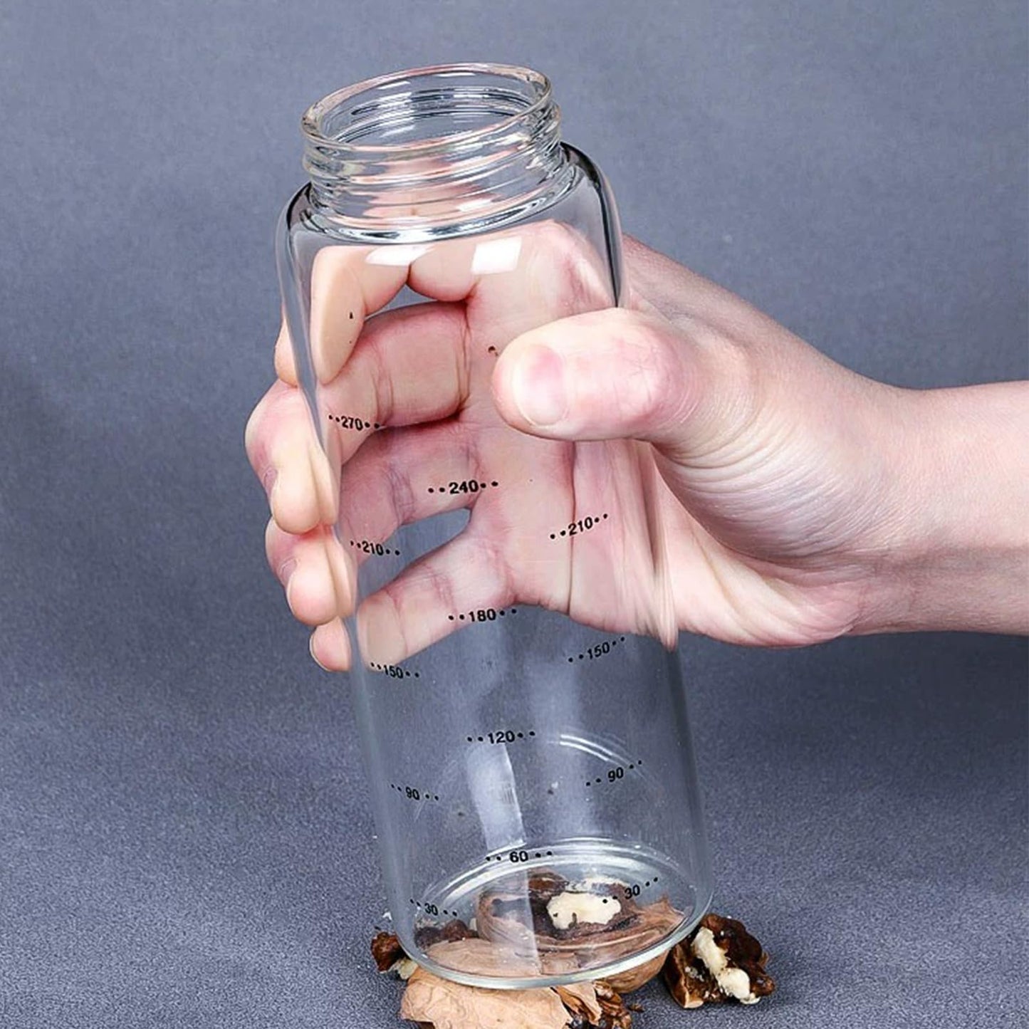 2-Piece 4-Neck Glass Seasoning Shakers - Moisture Resistant (500ml/17oz)