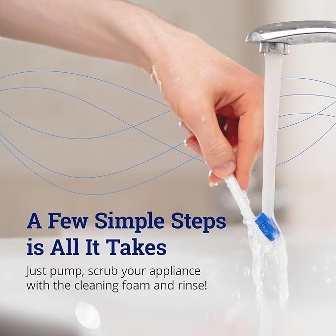 ZQuiet, Clean, Cleaning Solution for All Oral Appliances, Chlorine-Free, Fresh Mint Scent, Travel-Size, TSA-Compliant