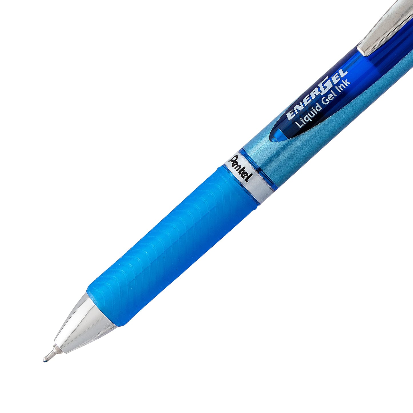 Pentel EnerGel RTX Retractable Premium Liquid Gel Pen, (0.7mm) Needle Tip, Ultra Smooth, Medium Line, Blue Ink 10 Pack, BLN77BP10C