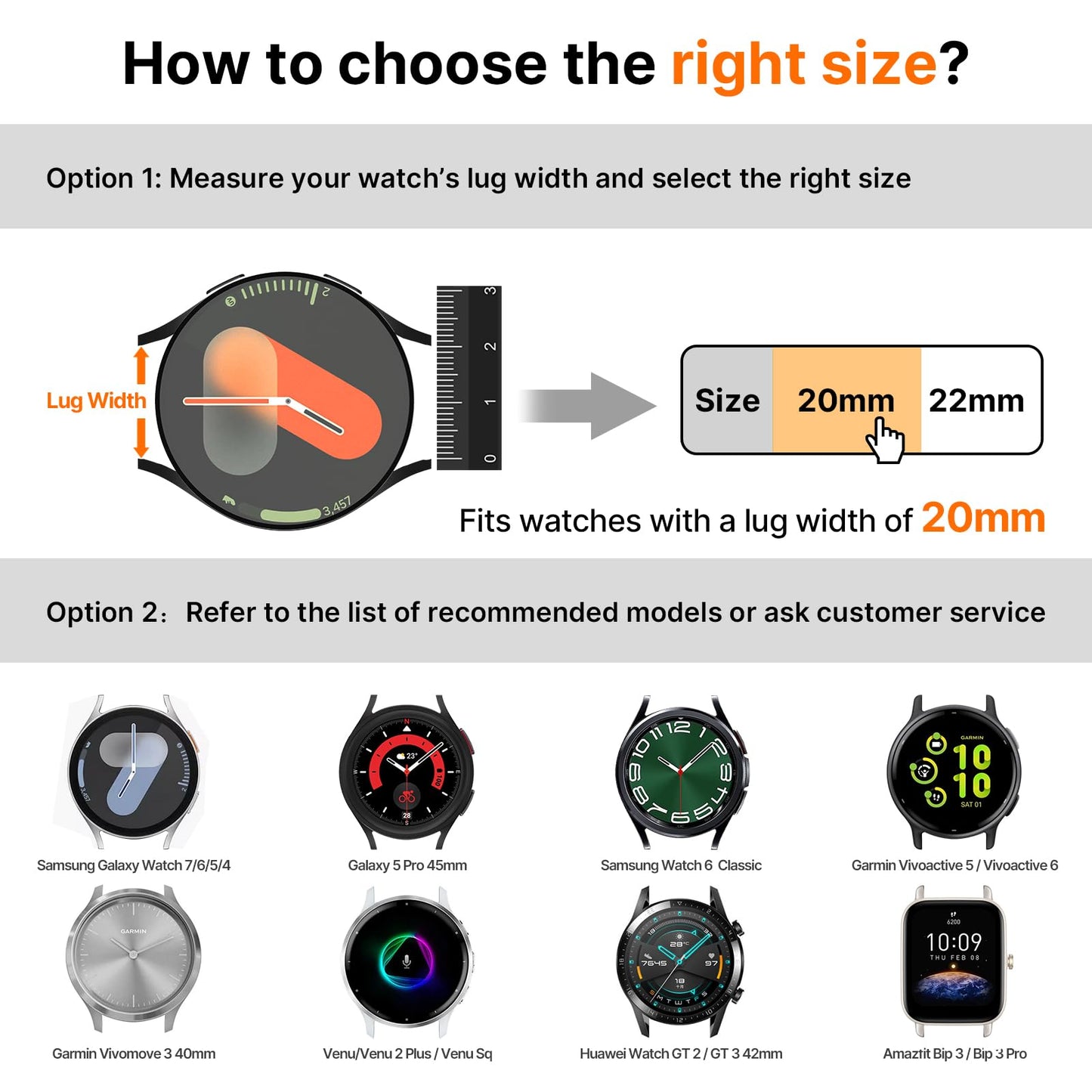 Fullmosa Magnetic Braided Watch Bands - 18mm 20mm 22mm Quick Release Watch Strap, Stretchy Nylon Solo Loop Compatible with Garmin Samsung Galaxy Amazfit for Men Women(20mm, Denim+Black)