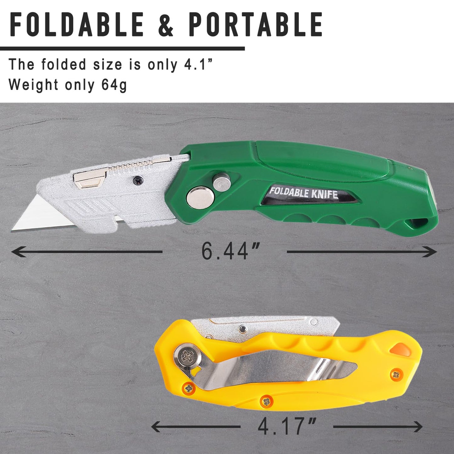 10-Pack Safe Lock Folding Box Cutter Set with 30 Replacement Blades, Professional Utility Razor Knife Bundle (Box Cutter Plus (10Pcs))