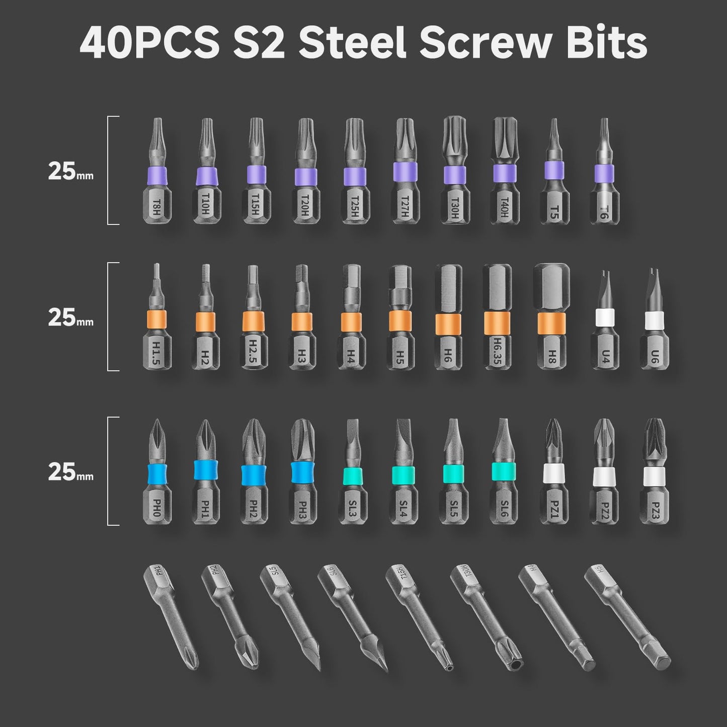 42 in 1 Magnetic Screwdriver Set, DIY Ratchet Screwdriver Set, Multi Bit Screw Drive with Storage Case, Portable Compact Repair Tool Kit for Gifts, Furniture, Computer, Bicycle