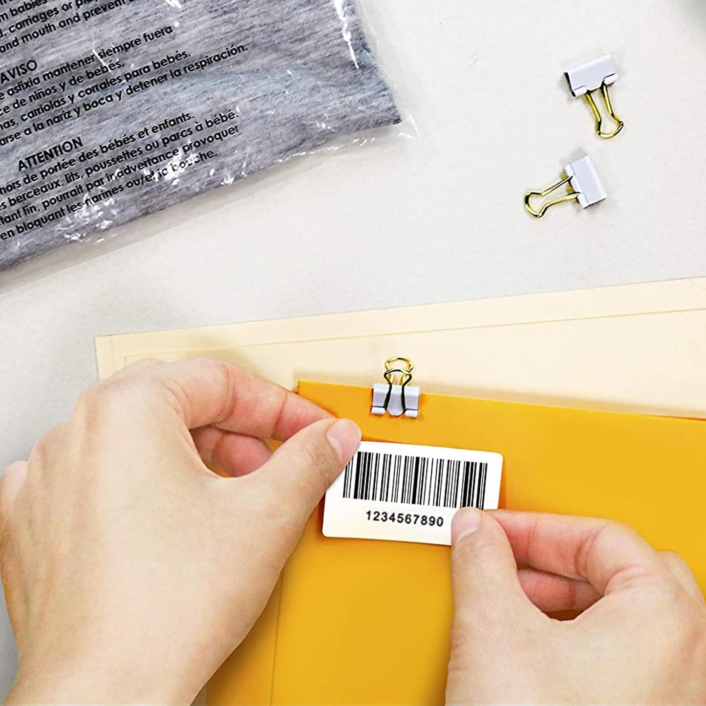Labelchoice 3-Proof 2"x1" Direct Thermal Barcode Labels Rolls for Zebra LP2824 ZD411 ZD410 ZD421 ZD420 GK420D, 12 Rolls 15600 Pcs Waterproof Return Address Label Used with Rollo MUNBYN Desktop Printer