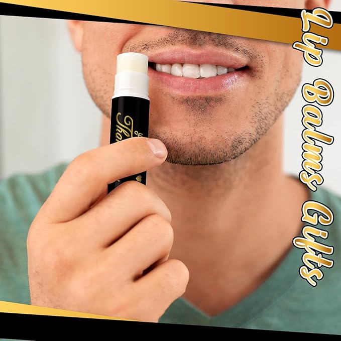 30 Pack Christmas Employee Appreciation Gift Lip Balms Bulk Staff Teacher Team Volunteer Thank You Gift Thanksgiving Christmas Appreciation Party Favor for Women Men(Heart,Black Gold)