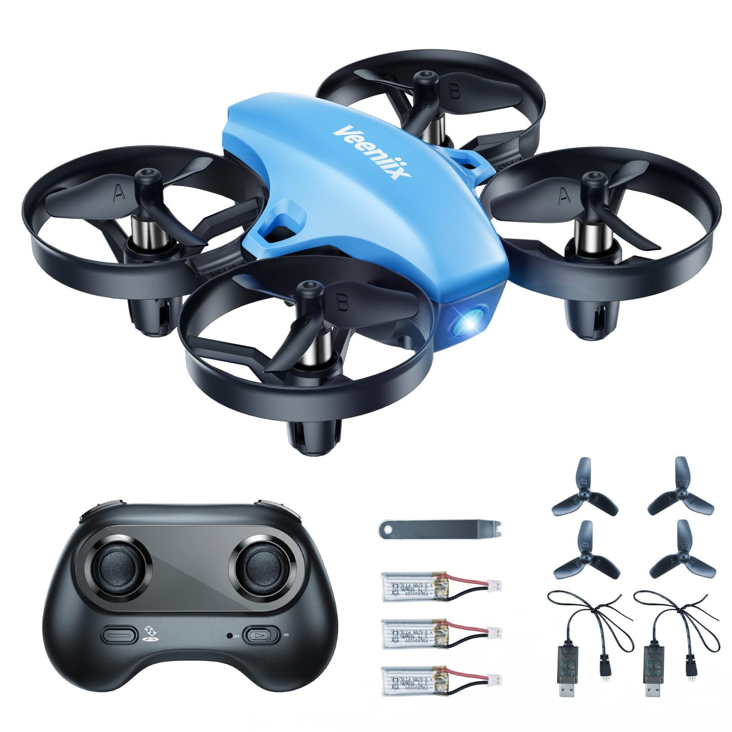Veeniix V995 Mini Drones for Kids 14+ and Beginners,Indoor RC Quadcopter,Small Helicopter Plane with 3D Flips,360° Rotation,Circle Fly,Auto Hover,Headless Mode and 3 Batteries,Gift for Boys and Girls