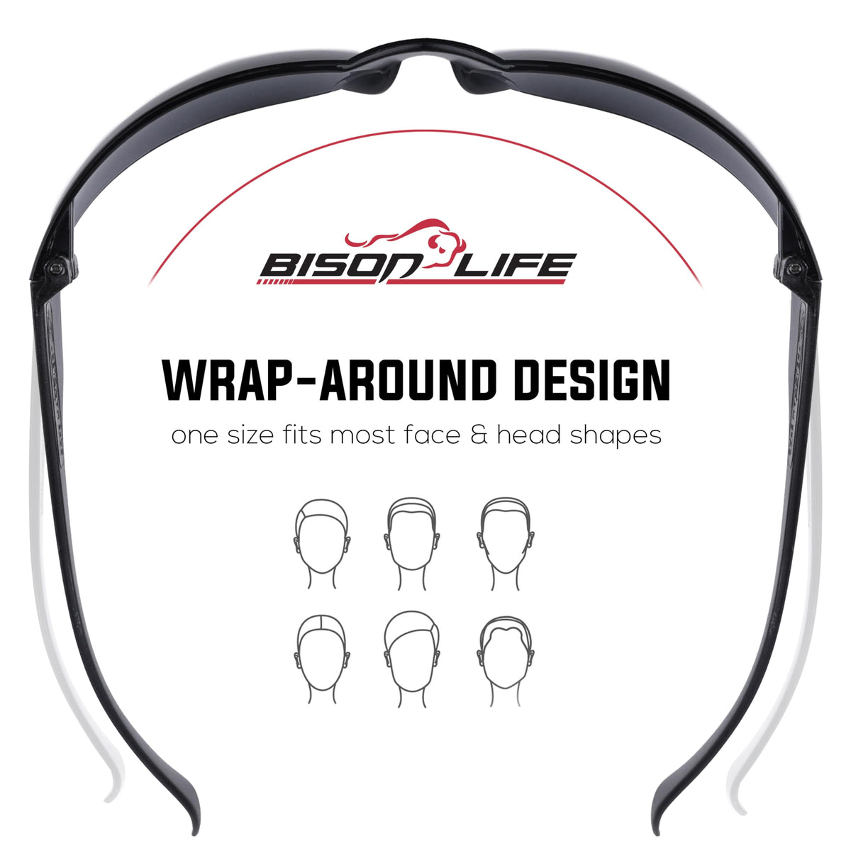 Black Safety Glasses Bulk 6 Pack (6 Count)