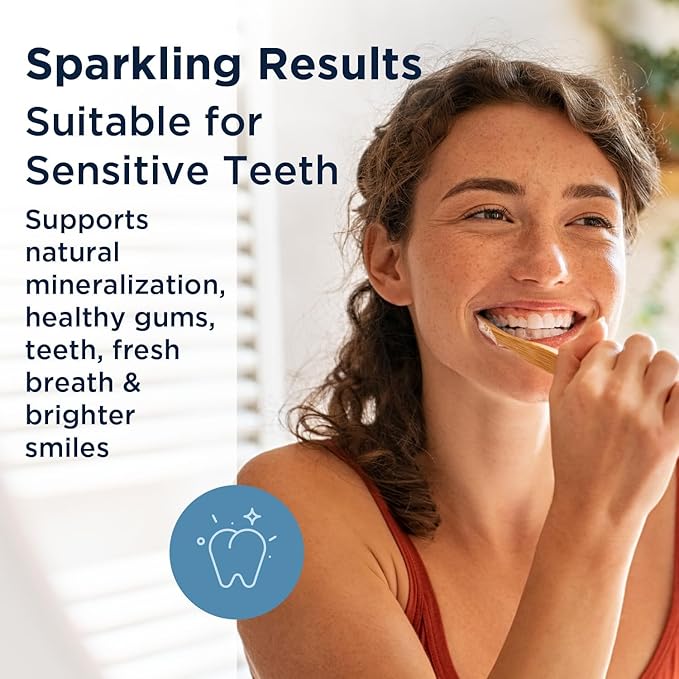 Designs for Health Periobiotic Silver Hydroxyapatite Toothpaste - Fluoride Free Toothpaste with Oral Probiotics - Supports Gum Health & Remineralization, 4oz Mint (Pack of 5)