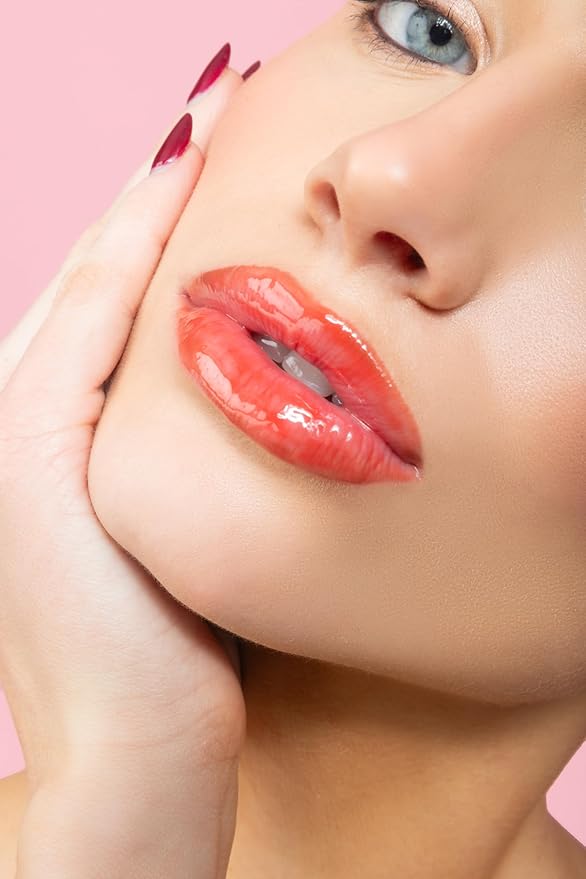 ESW Beauty Cherry Tart Smoothie Lip Treatment - Jelly Red Tint with Shea Butter, Peptides, Cherry Extract for Advanced Smoothing & Collagen Boost