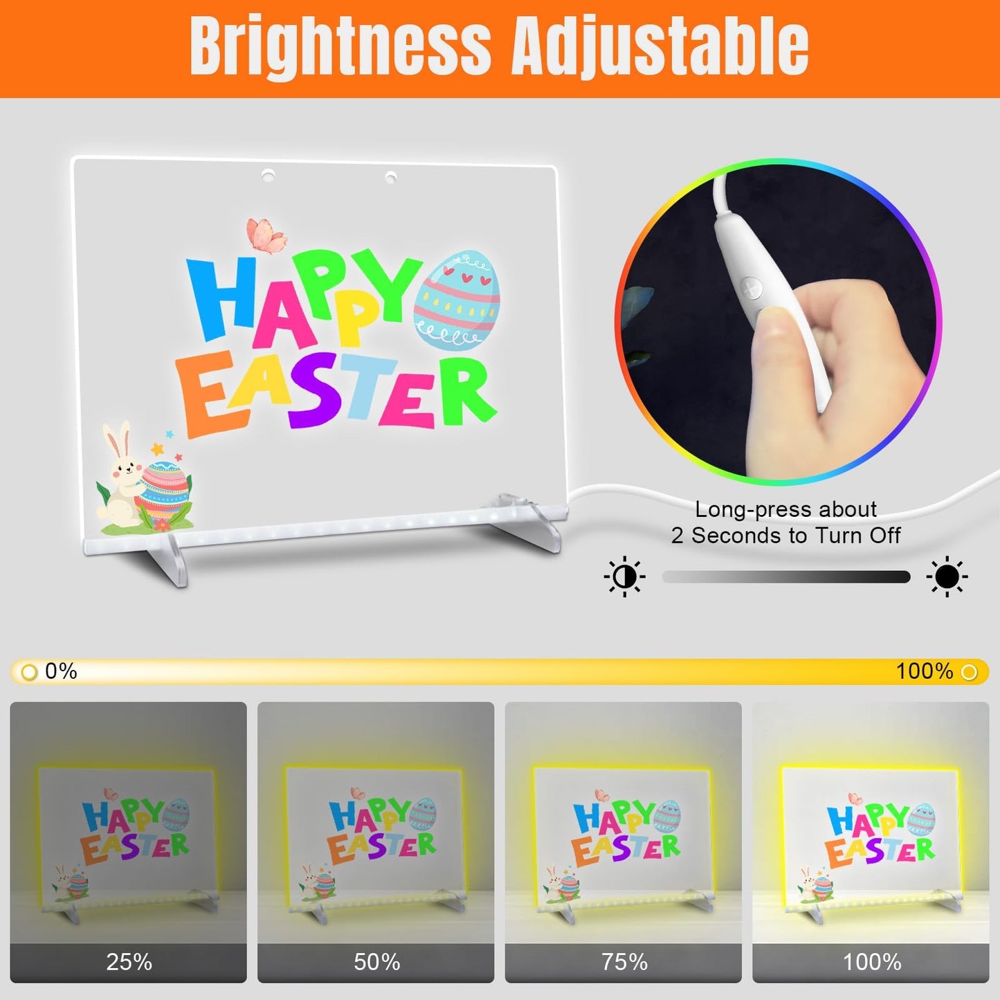 Led Note Board with 14 Highlighters,16''Drawing Tablet,6 Modes & 8 Colors Light Up Drawing Board,Kids Toy with 13 Light Effects,Birthday Holiday Day Gifts for Girls & Boys Age 3+,Tracing Book