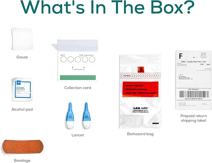 Everlywell Food Sensitivity Comprehensive Test - Learn How Your Body Responds to 204 Different Foods - at-Home Collection Kit - CLIA-Certified Labs - Ages 18+