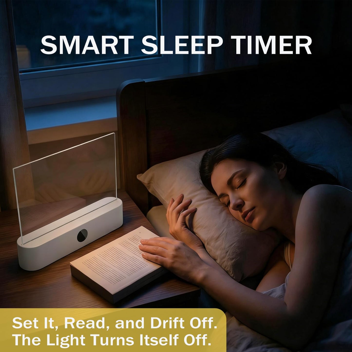 Book Lights for Reading at Night LED Rechargeable Lamp for Full Page Books in Bed Portable Flat Panel Bookmark Light Lovers Gifts Booklights Luz Para Leer Libros De Noche Lámpara En La Cama (Pink)