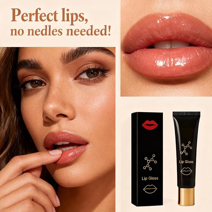 Herbionyx Luxury Lip Gloss, Herbionyx Lip Booster Serum, Hydrating And Nourishing Lip Oils, Hydra Lip Gloss Serum, Moisturizing Plumping, Long Lasting Transfer-Proof Lipstick, Non-Sticky (3 Pcs)