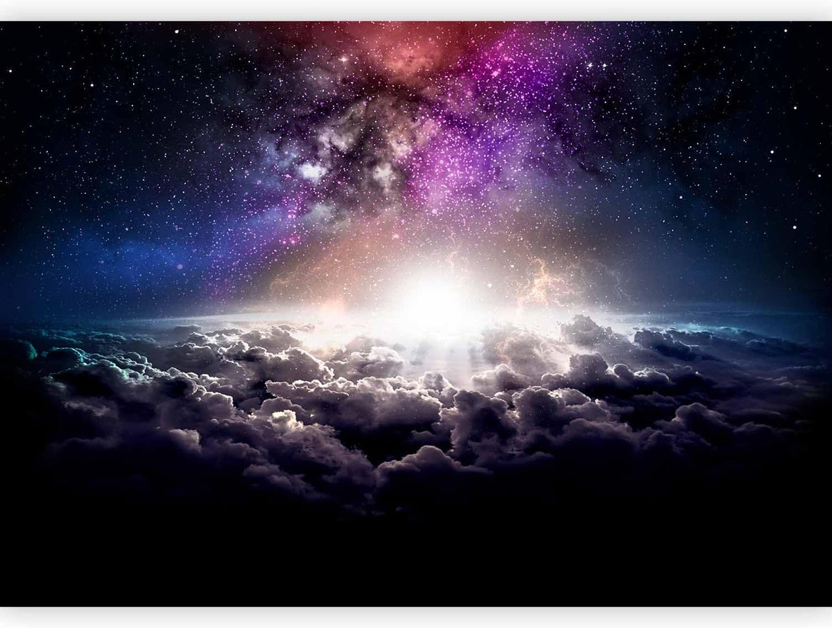 artgeist Premium Wall Mural Galaxy 118x83 in - Non-Woven Wallpaper Fleece Wall Decor Photo Print Picture Image Design Home Mural Cosmos Sky Star Cloud Purple i-A-10009-a-a